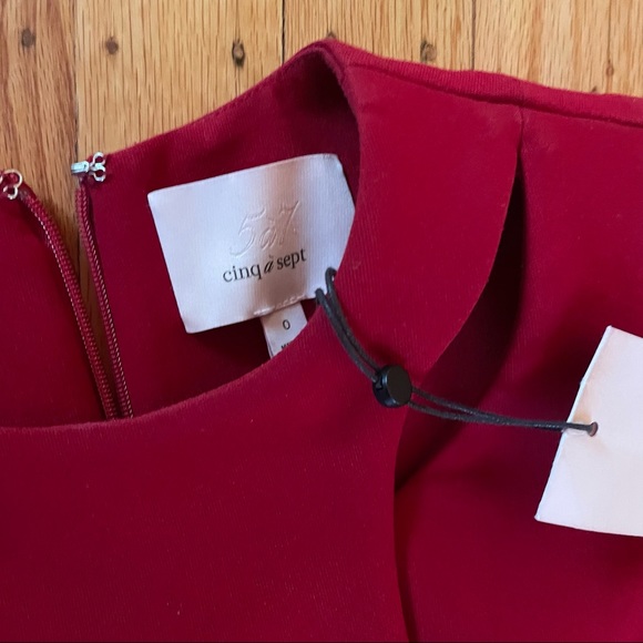 Cinq a Sept crimson cocktail dress NWT - Picture 3 of 4